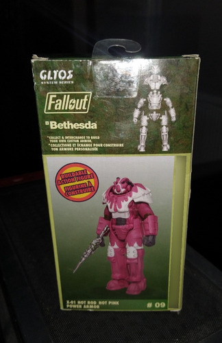 Figura Fallout Mega Merge #09 X-01 Hot Rod Hot Pink (Usado)
