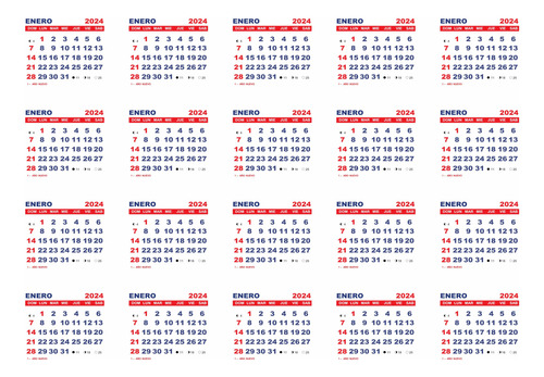 Almanaques Calendarios Mignon En Pdf Kit Para Imprimir 