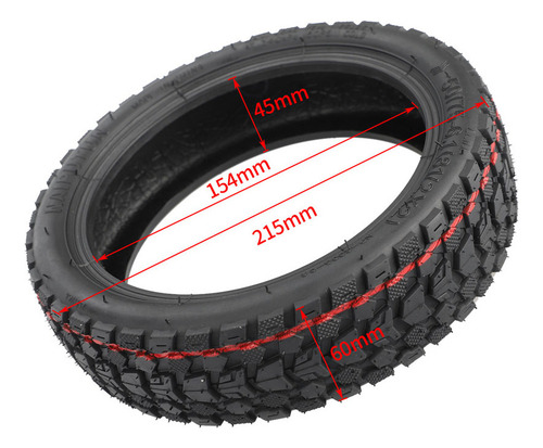 Neumático Todoterreno Tubeless Para Scooter De 8.5 Pulgadas