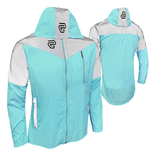 Chaqueta Cortaviento Reflectiva Mujer Gp Semi Impermeable