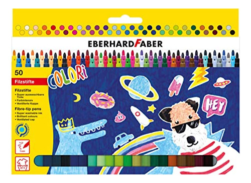 Eberhard Faber Colori 551150 Rotuladores En 50 Colores Inten