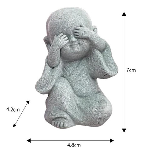 Monk Fengshui Figurine Novedad Mini A-no Ver Tipo Tipo