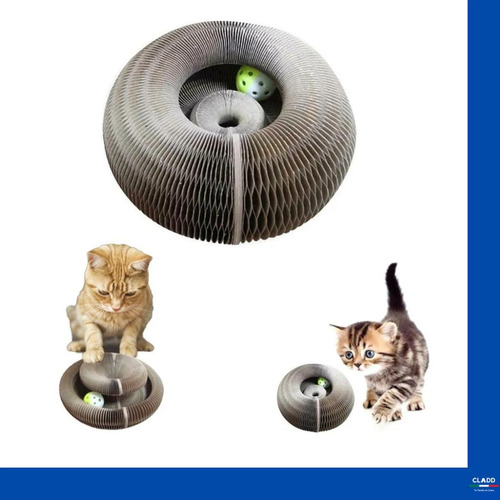 Juguete Interactivo Para Gato Mascota Con Catnip + Pelota Marrón Claro