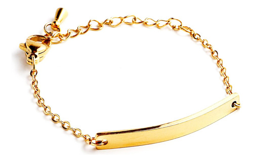 Pulsera Niños Chapada Oro | Joyería De Moda Ajustable...