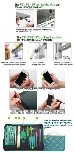 Kit Para Macbook Air, Macbook Pro, iPhone Proskit Pk-9112