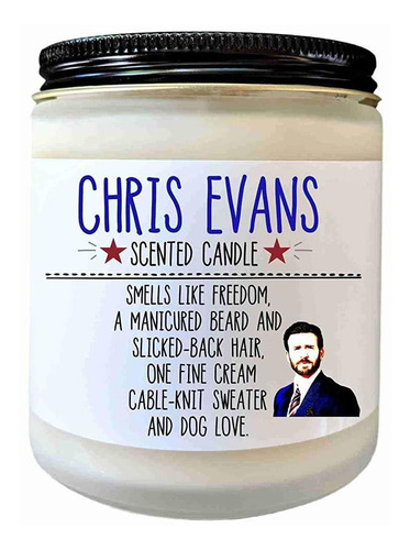 Chris Evans Scented Candle Gift For Her Fan Gift Pop Cultur.