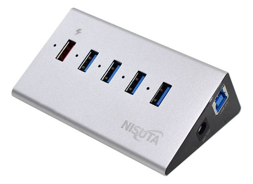 Hub Usb 3.0 De 4 Puertos + 1 Qc 3.0 De Carga Rápida Nsuh053q