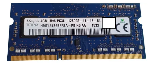Memoria Ram Ddr3l Azul 4gb Skhynix 12800 - 1600mhz Portátil
