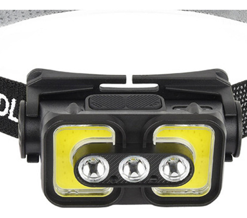 Linterna Frontal Led Resistente Al Agua, Luz 3 Cuentas Led
