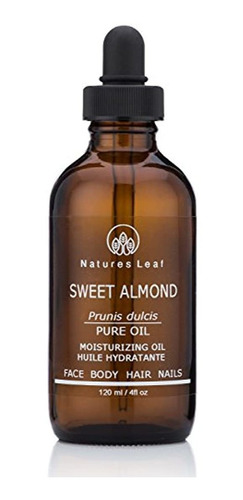 Natures Leaf Aceite De Almendra Dulce Orgánico 100% Puro