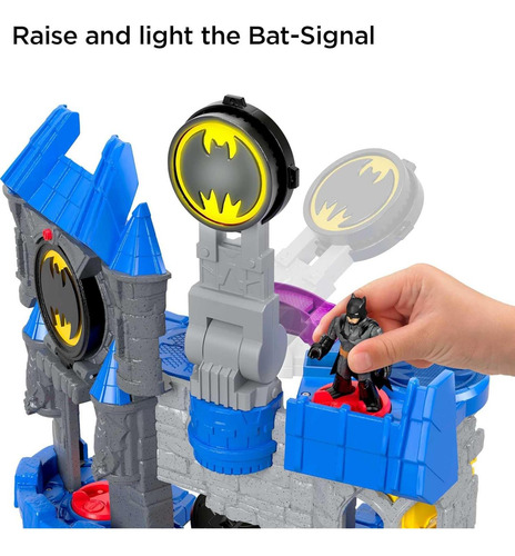 Fisher-price Batcueva De Batman Con Figura Y Batimoto