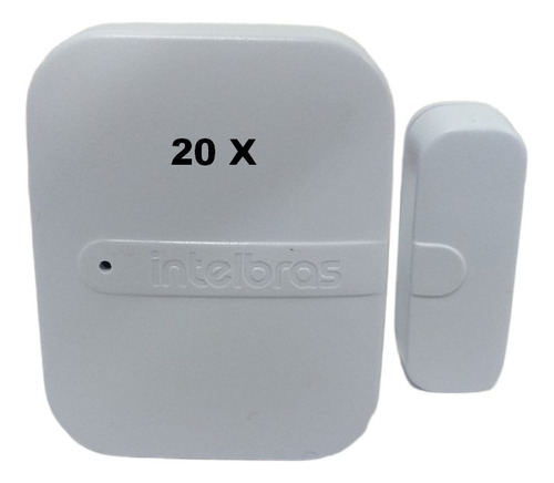 Kit 20 Sensor De Porta Xas 4010 Smart P/ Alarme Intelbras