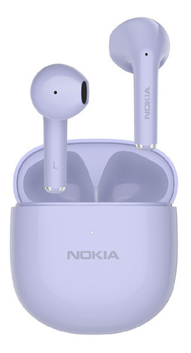 Auriculares in-ear inalámbricos Nokia Essential True Wireless E3110 púrpura con luz LED