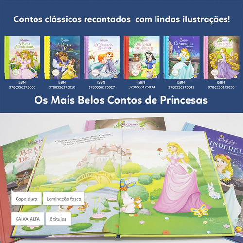 Livro - Branca De Neve Os Mais Belos Contos De Princesas - Capa Dura: Não Se Aplica, De Cristina Marques. Não Se Aplica, Vol. 1. Editorial Todolivro, Tapa Dura, Edición 1 En Português, 2024