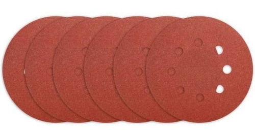 5 Disco Lija Para Pulir 125mm Velcro Grano Variado Ingco
