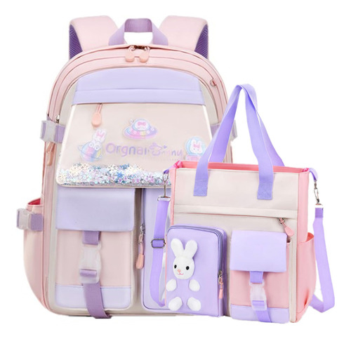 Vidoscla Kawaii Bunny Lentejuelas Niños Niñas Mochila Estu