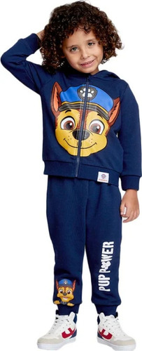 Pants Completo Paw Patrol Conjunto Deportivo Niños 1198231 Azul Oscuro Liso 1 Año
