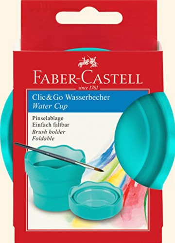 Faber-castell Clic & Go Taza De Agua Portátil Con Soporte