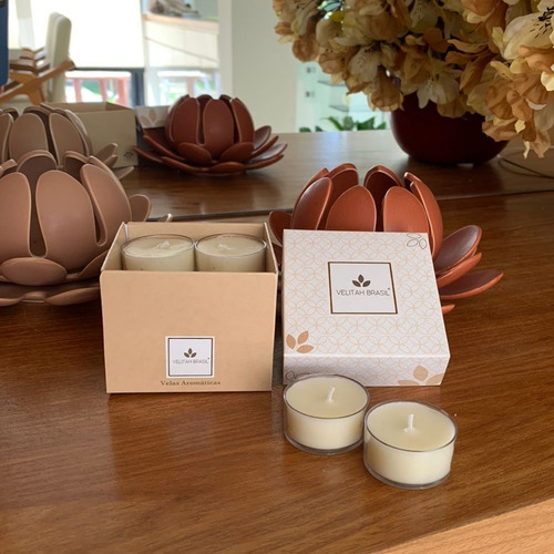 Imagem 3 de 5 de Kit Vela Aromática Premium Capim-cidreira C/12 Mini Velas
