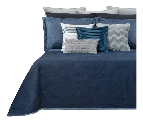 Edredón King Size Esquimal Pinsonic Liso + 2 Fundas Almohada Diseño de la tela Robin