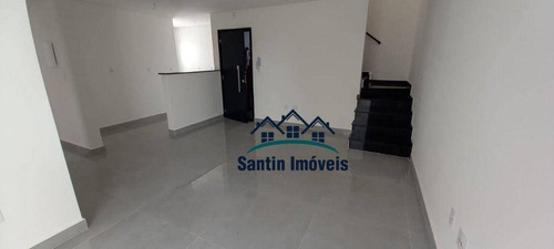Cobertura *pronta Para Morar ** Com 3 Dormitórios(01 Suíte ) Fino Acabamento 02 Vagas À Venda, 140 M² Por R$ 465.000 - Vila Pires - Santo André/sp - Co0356