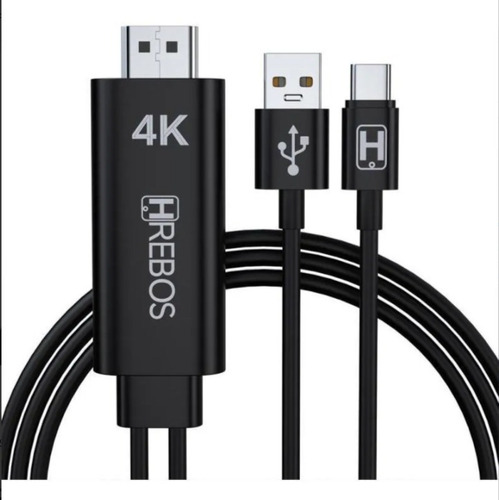 Imagem 1 de 4 de Cabo Adaptador Hdmi 4k Hdtv Para Android Tipo C Usb 1080p