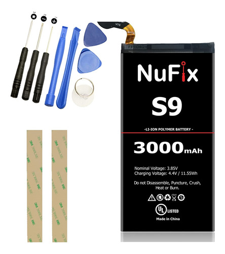 Nufix Battery Replacement For Samsung S9 3000mah Compatible