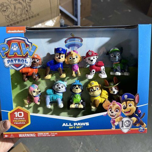 Paw Patrol, Set De 10 Figuras De Juguete Coleccionables