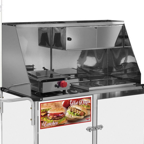 Carrinho 2 Em 1 Cefaz Hot Dog E Lanche Com Rodas Pneumáticas