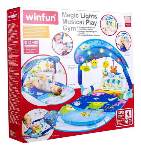 Gimnasio Para Bebe Arco Juguetes Colgantes Musical Luces 