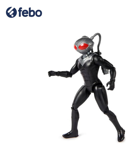 Muñeco Black Manta 30cm Aquaman Dc Comics Febo
