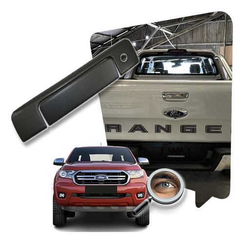 Ranger 2018+ Cubre Manijas Negro Porton P/llave Tuningchrome