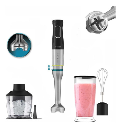 Batidora De Mano Cecotec Minipimer Katana 12 Chop B 1200w Xl