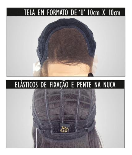 Lace Front Wig Lisa Longa Repartição Livre - Pronta Entrega