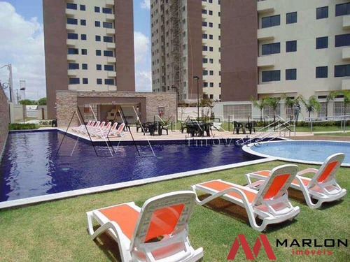 Imagem 12 de 13 de Apartamento Ecogarden Para Locação, 2 Quartos, 46m² - Ponta Negra - Aa00496