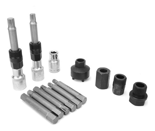 . 13*juego De Brocas Extracción Polea Rueda Libre Alternador