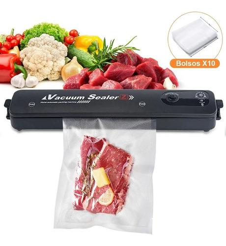 Sellador Al Vacío Automático For Comida/carne+10 Bolsas