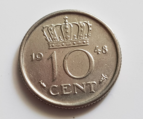 Florin 1948 Nederlanden Neerlandes 10 Cent Paises Bajos
