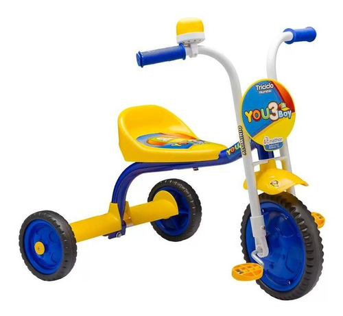 Triciclo Infantil Nathor You 3 Boy Azul E Amarelo