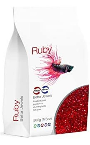 Piscis Ruby Red Betta Jewels 17 Onzas Para Peces Siameses