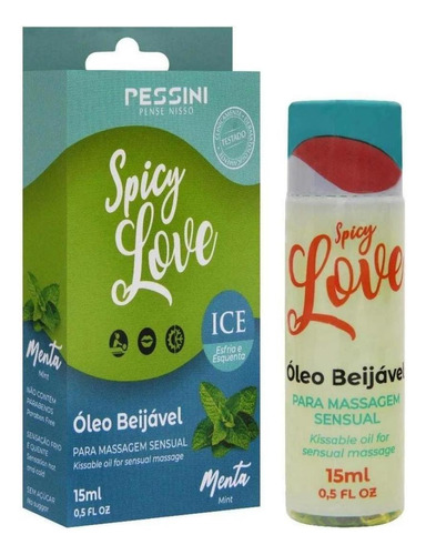 Gel Comestível Spicy Love Ice Menta 15ml Pessini