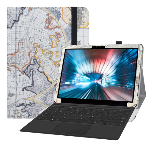 Liushan Compatible Con Funda Tableta Dell Latitude 7200, Pu