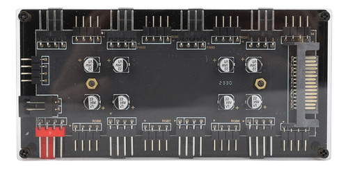 Hub Argb Pwm De 8 Vías, 12 V, 4 Pines, Profesional, 2 En 1,