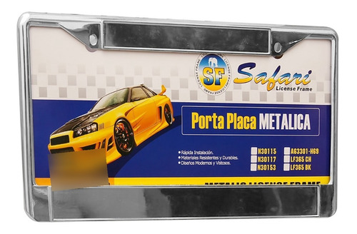 Porta Placa Metalica Lf365 Ch 