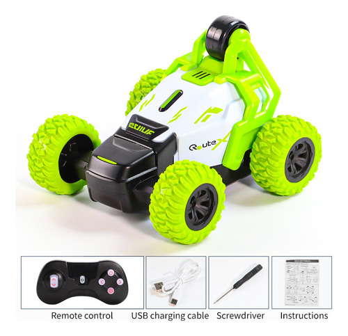 2.4g Mini 360° Rolling Electric Christmas Toy Rc Car Color Verde