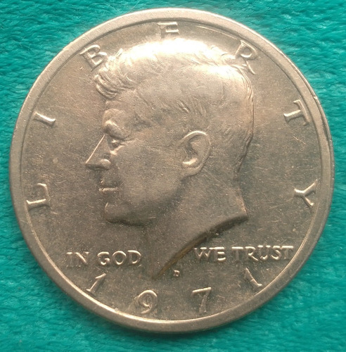Moneda 1/2 Dollar J.f.k Denver 1971 Usada