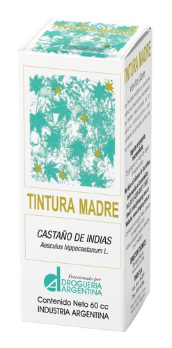 Imagen 1 de 4 de Tintura Madre Castaño De Indias X 60 Cc Drogueria Argentina