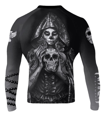 Raven Fightwear La Calavera Catrina Dia De Muertos Bjj Rash 