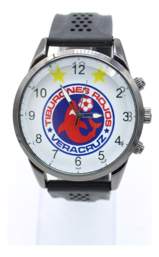 Reloj Club Veracruz Tiburones Futbol Soccer Deportivo Caucho
