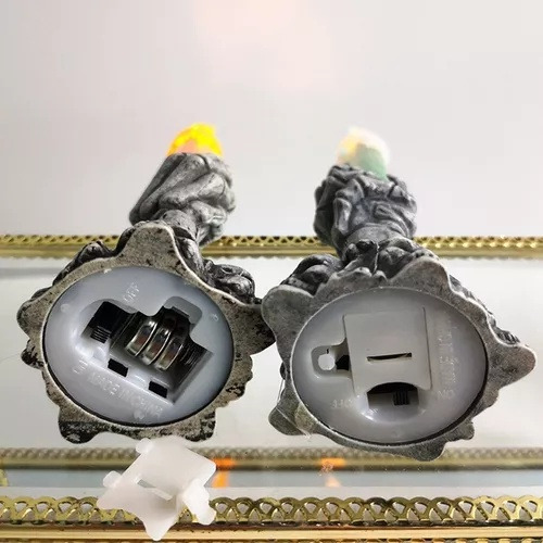 Conjunto De 4 Luzes De Velas Para Centros De Mesa De Natal A